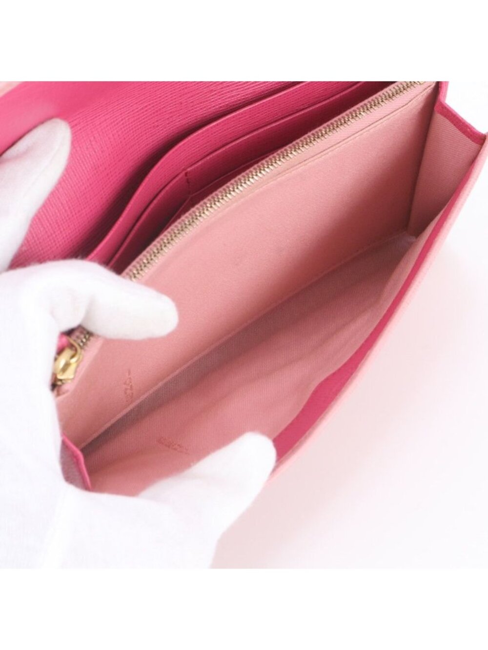 Fendi Simply Wallet Leather Long Gold - Picture 8 of 13